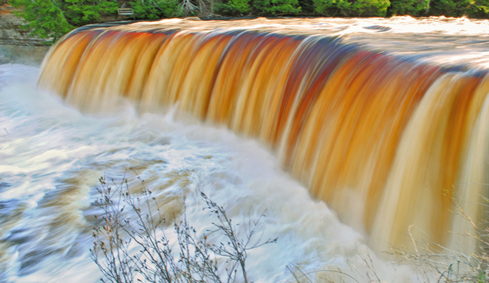 Upper Peninsula Attractions | UP Attractions | Tahquamenon Falls State Park | Upper Tahquamenon Falls | Upper Tahquamenon Falls |  Upper Peninsula Waterfalls